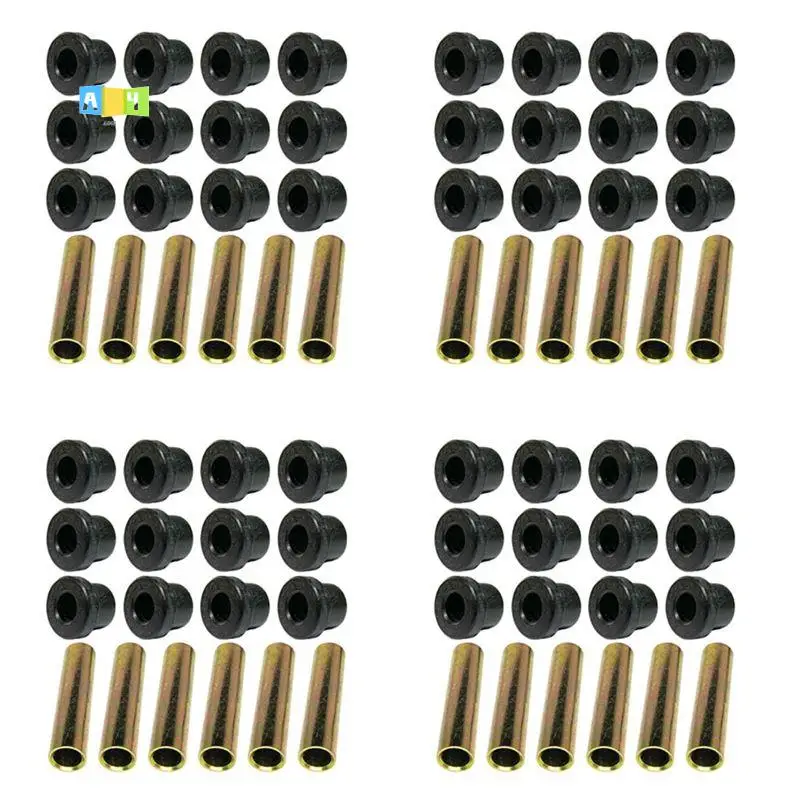 

A04E-4 Set Rear Leaf Spring For Club Car DS Gas Electric Golf Cart Bushing And Sleeve Kit, 1015583 1012303 1992 Up