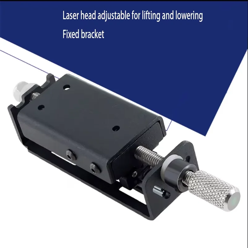 Módulo de tornillo ajustable de riel guía deslizante de eje Z para máquina de grabado láser, cabezal láser de enfoque de instalación fija de metal