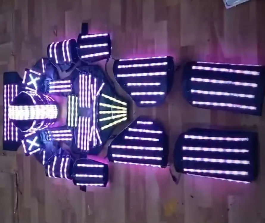 LED Robot suits/LED Costume /LED Clothing/Light suits/  Kryoman robot/ david robo 2019