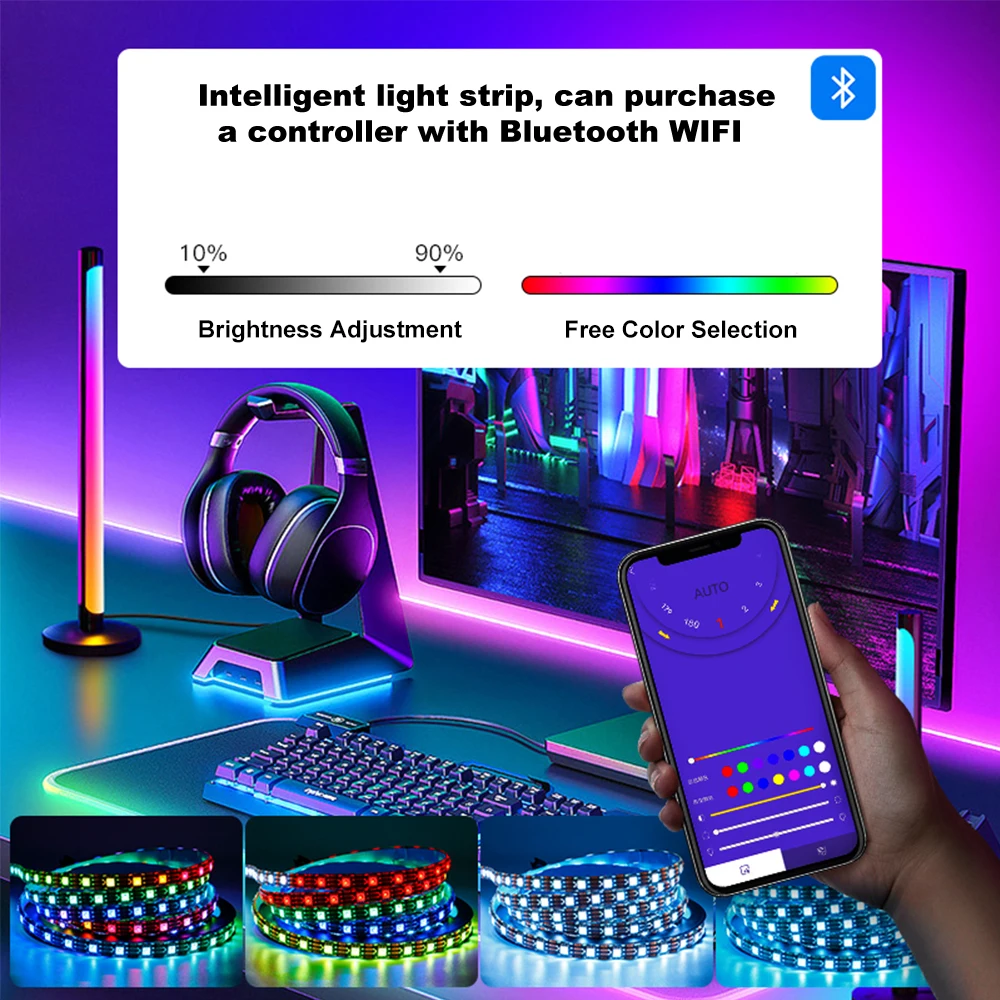 SK9822 RGB Led Strip Light Similar APA102 DC5V 1m 3M 5m LED DATA and CLOCK Separately Individually Addressable IP30 65 67
