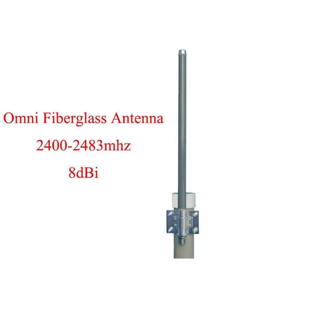 Fiberglass 2.4GHz Outdoor Rooftop WiFi Antenna - 8dBi High Gain,10m Cable,Premium Quality Surveillance Solution