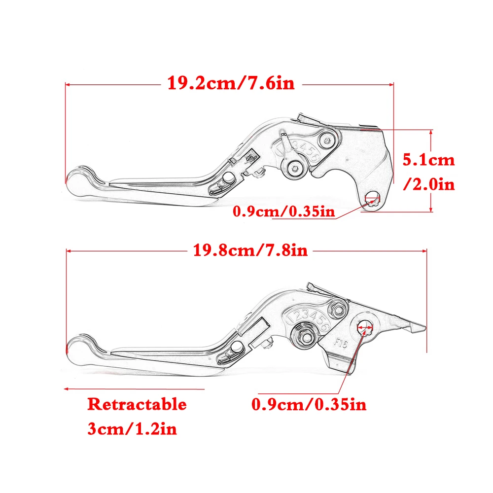 For BMW S1000XR S1000 XR S 1000 XR 2014-2019 Motorcycle Brake Clutch Levers Adjustable Extendable Handlebar Grips
