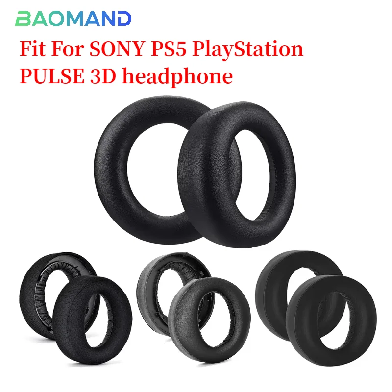 

Ear Pads For SONY PS5 PlayStation PULSE 3D Headphones Replacement Soft Foam Cushion Sponge Pad Leather Earmuffs