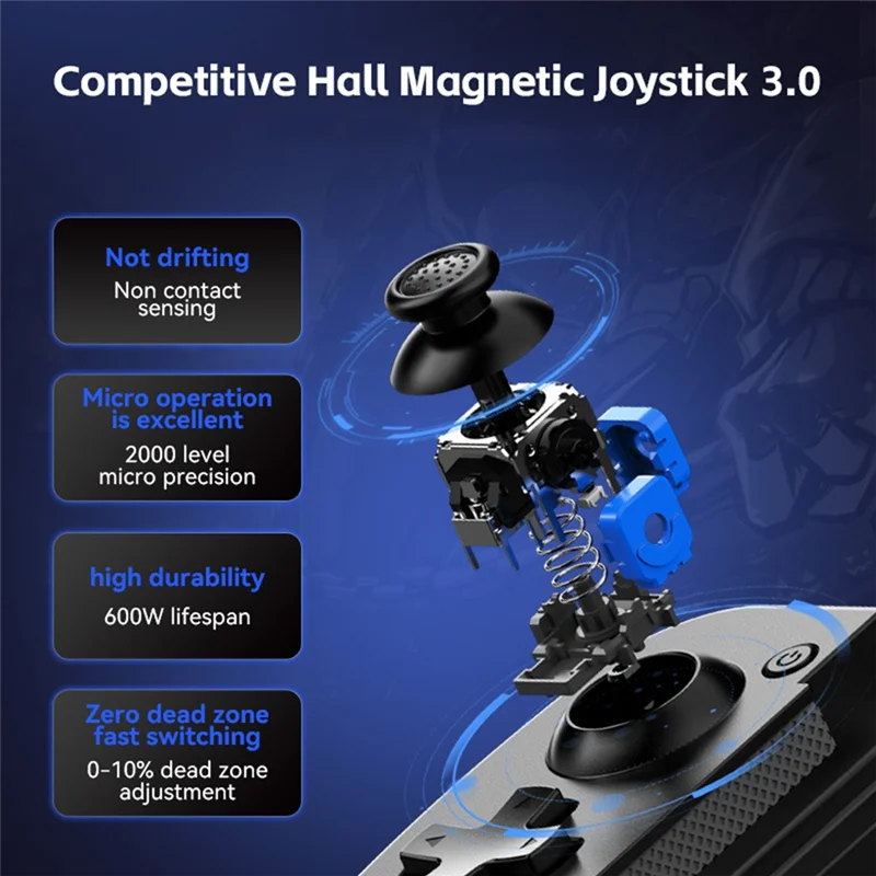 L53A-D3 Wireless Dehnbar Game Controller Bluetooth 5,0 Handy Gamepad Controller Für Xiaomi Android IOS Schwarz