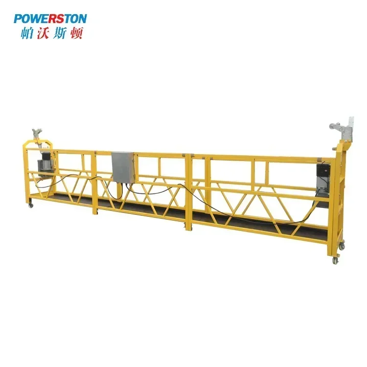 Plate-forme de travail de levage de câble métallique d'acier de ZLP630 pour la construction élevée de bâtiments