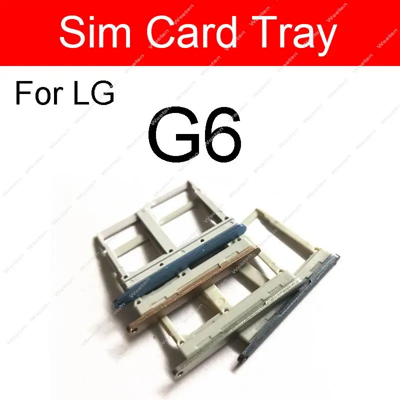 SIM Card Tray For LG G2 G5 G6 G7 G8 SIM Card Reader Sim Tray Holder Sim Slot Replacement Parts