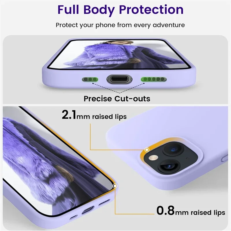 Liquid Silicone Cover For iPhone 13 12 11 Pro Max Mini X Xs Max XR 7 8 Plus SE Original Logo Box Cases [Stocktake Sales] - náhled 3