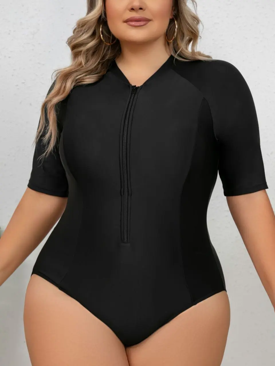 

Women's One-Piece Triangular ort-Sve Swimsuit Spor plus Size Body a Large Size 200 Pou Cover up Swimwear