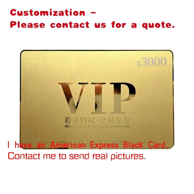 

custom.Stainless Steel VIP Membership Cards Customized Printing Metal Business Cards Laser Engraving