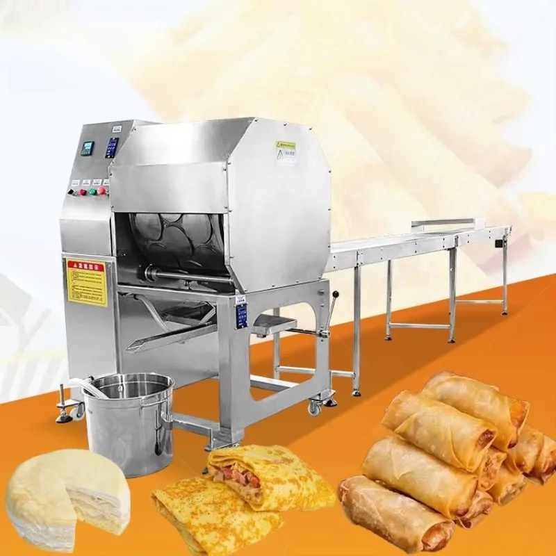 Industrial Samosa Sheet Maker Spring Roll Wrapper Pastry Ethiopia Injera Make Machine Customized