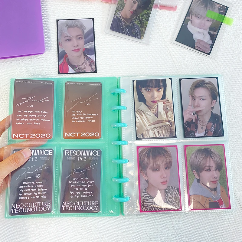 Custom Disc Bind PP Pvc Transparent Small Mini Photo Album Budget Planner Card Holder Loose-leaf  Photo Album