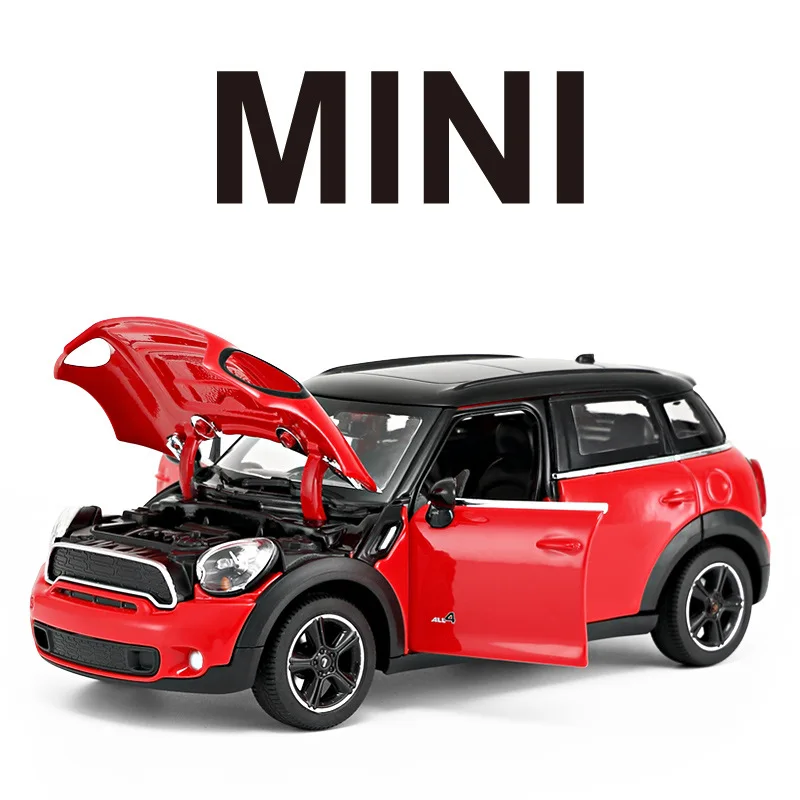 Rastar 1:24 BMW mini cooper s countryman Simulation static alloy car model metal ornaments adult gifts children\'s toys