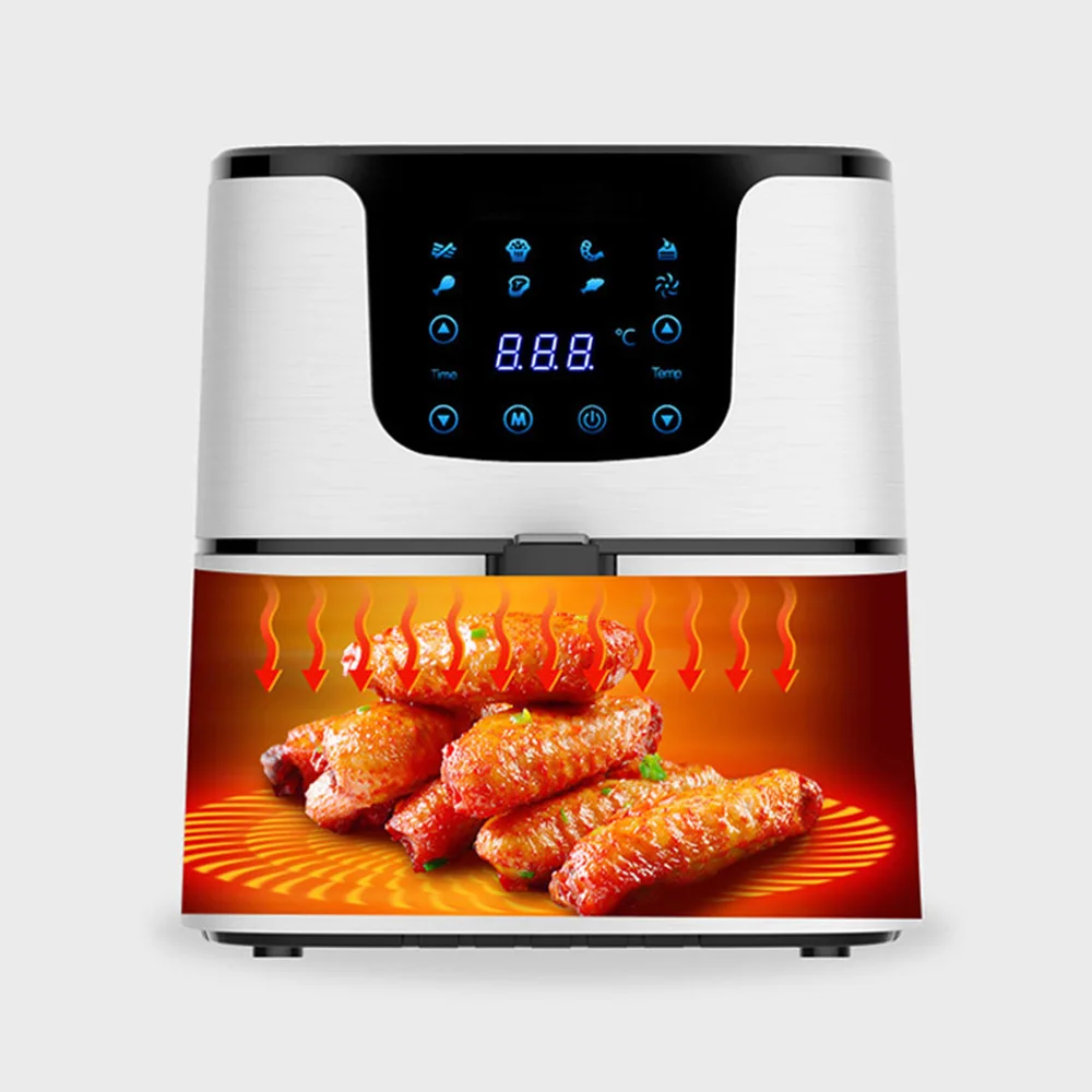 5.5L Oil Free Air Fryer Large Capacity Smart Household French Fries Frying Machine Automatic Electric Fryer