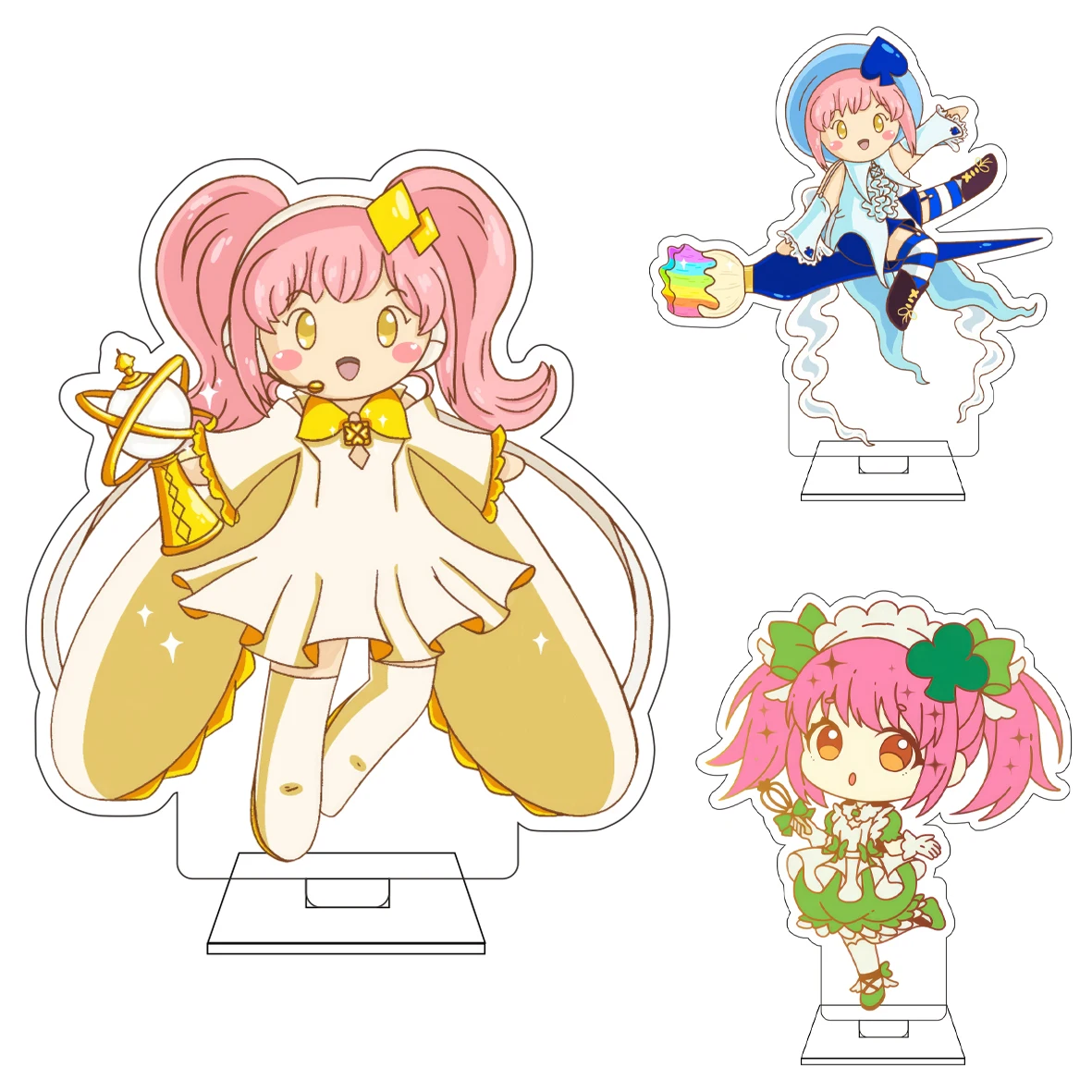 10CM Anime Shugo Chara Cosplay Niedliche Acryl-Figur Standfigur Hinamori Amu Tsukiyomi Ikuto Ornamente Geschenke