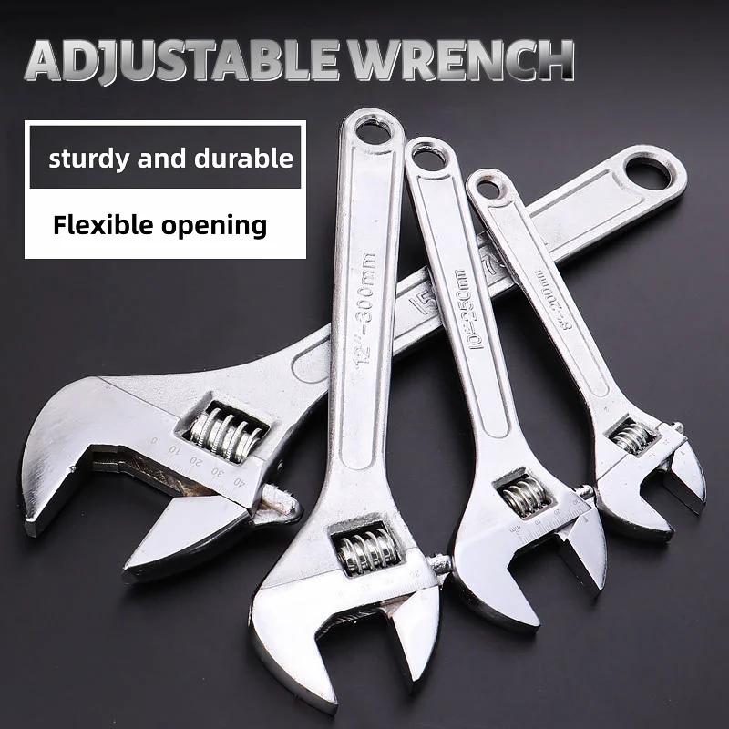 

Purchasing products adjustable wrench large opening long handle universal wrench mechanical workshop manual repair tools