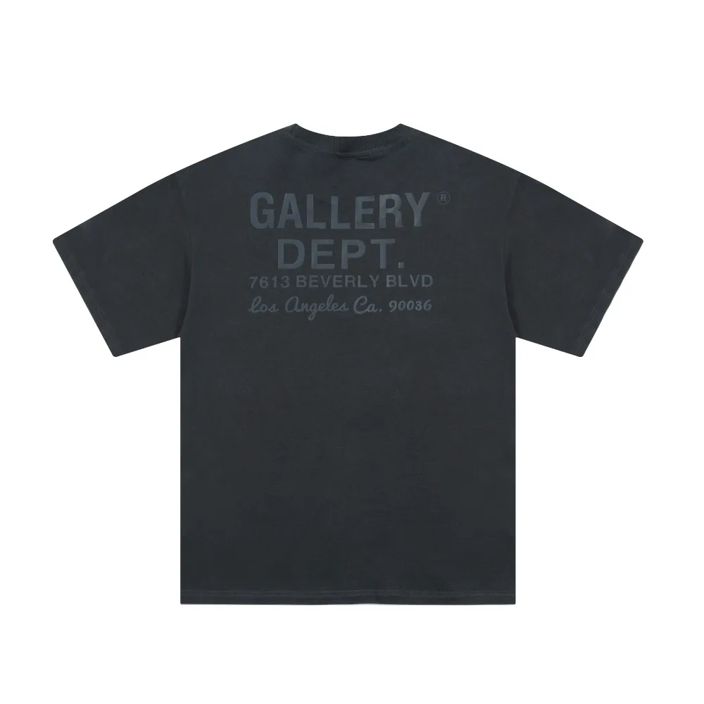 GALLERY DEPT Casual pullover letter-printed crew neck short-sleeved T-shirt