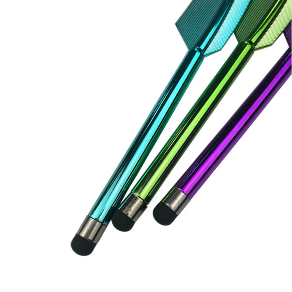 

5Pcs Metal Feather Design Capacitive Pen Touch Screen Writing Tool Compatible with Smartphones Tablets