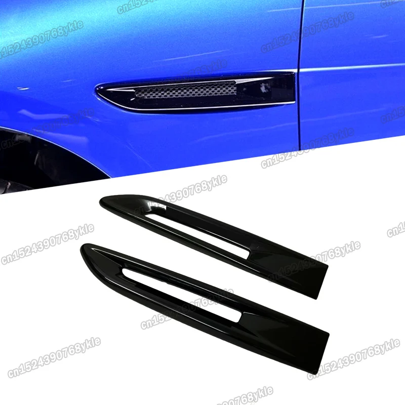 

piano black car body side fender air vent outlet for jaguar xe xf f pace 2016 2017 2018 2019 2020 2015 x760 x761 hoods styling