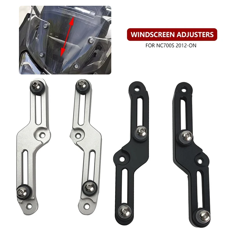 لهوندا NC700S NC700 S NC 700S NC 700 S 2012-2018 2016 2017 أدوات ضبط الزجاج الأمامي للدراجات النارية تدفق الهواء الزجاج الأمامي القابل للتعديل #1