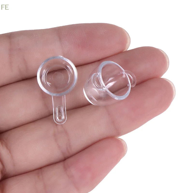 

[F] 17Pcs/Set 1:12 Dollhouse Miniature Transparent Tableware DIY Kitchenware Toys