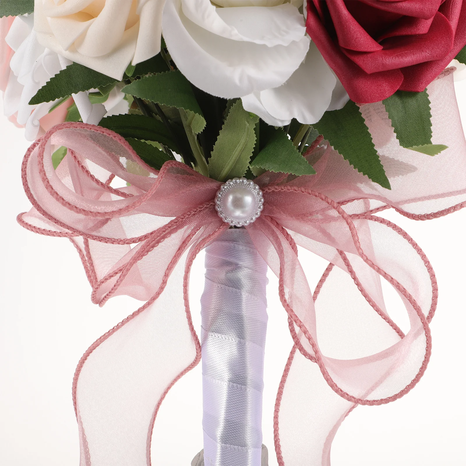 

Bridesmaid Bouquet Artificial Flowers Plastic Realistic Wedding Decorations Romantic Tables Centerpieces Reception Party Decor