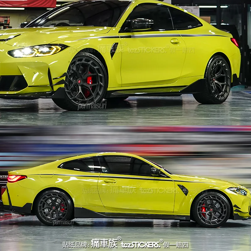

Наклейки на автомобиль для BMW M4 G82, декоративные, модные, спортивные, виниловые, для левой и правой стороны кузова.