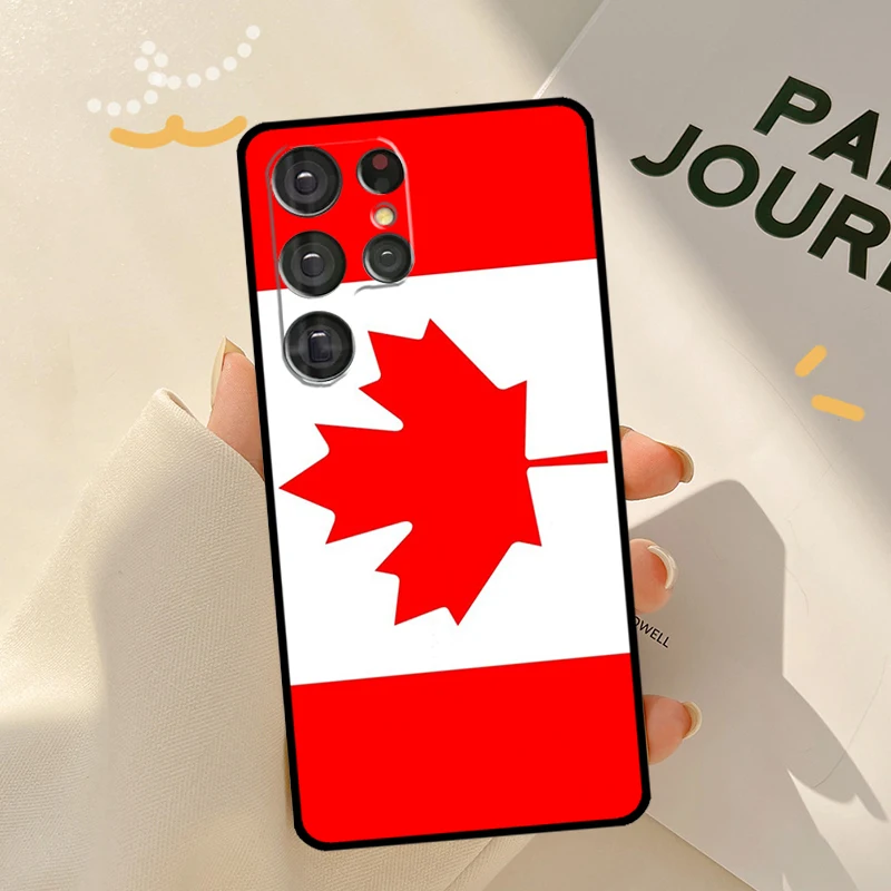 Canada Canadian Flag Case For Samsung Galaxy S23 S21 S22 Ultra Note 20 S20 FE S8 S9 S10 Note 10 Plus Phone Shell