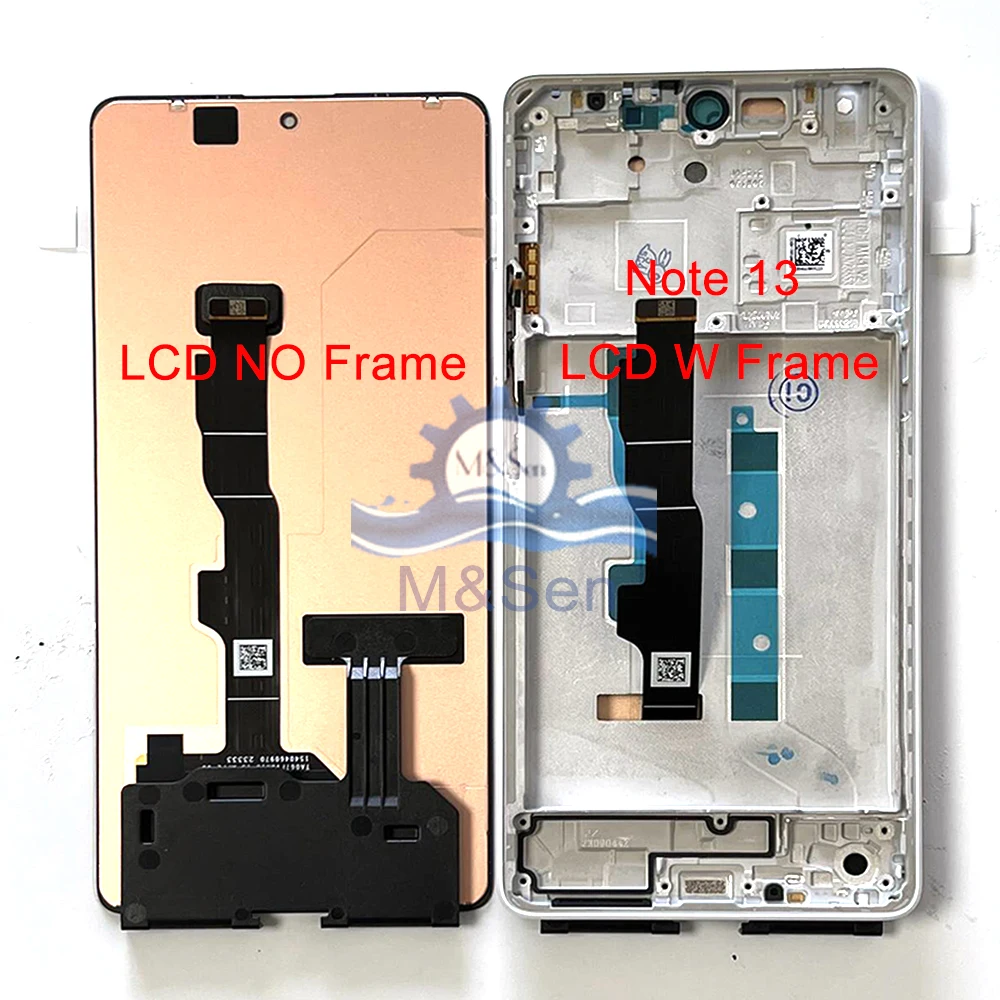 6.67\'\' Original For Xiaomi Redmi Note 13 Pro 5G 2312CRAD3 LCD Display Frame Touch For Redmi Note 13 Pro+ Plus 2312DRA50C