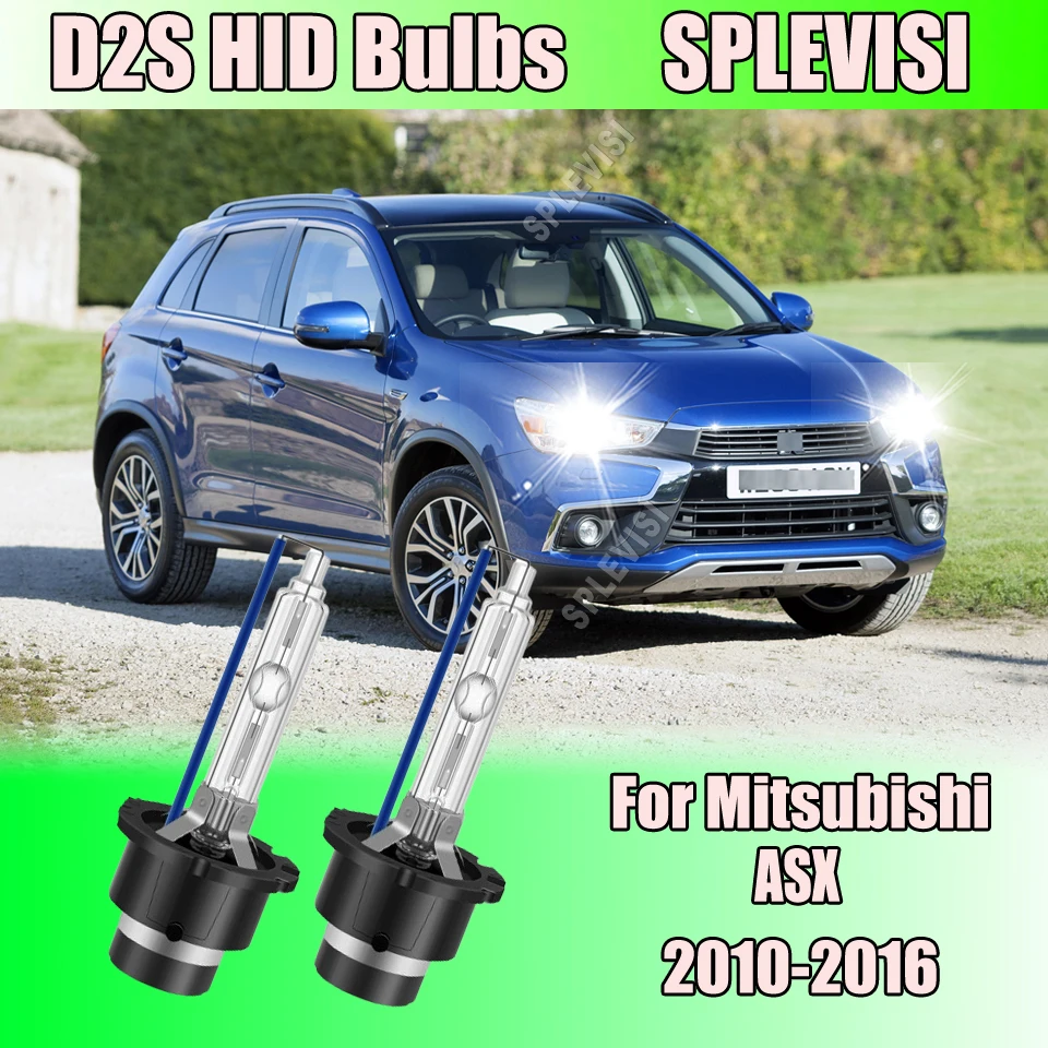 

2Pcs Xenon Headlight HID D2S Bulbs Canbus Car Light 4500LM Bright For Mitsubishi ASX 2010 2011 2012 2013 2014 2015 2016