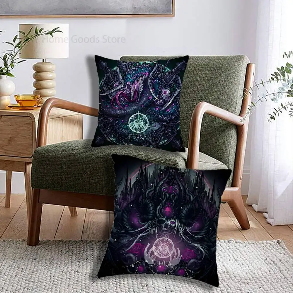 JILUKA Band DeViLs Electro Gothic Metal Gifts PillowCase Sofa Cushion Cover Suitable For Home Bedroom Room custom Decor