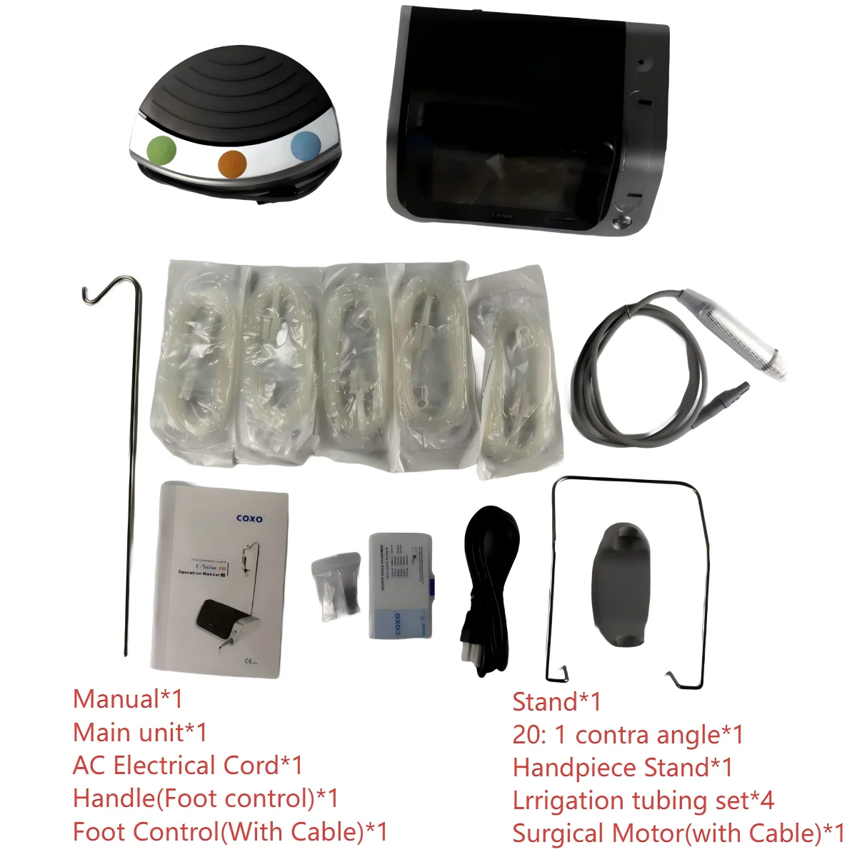 MANDA Dent COXO C-Sailor Pro Dental Implant System with Touch Screen & Brushless Surgical Motor, Includes 20:1 Contra Angle