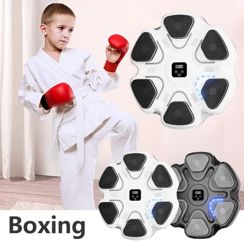 Music Boxing Pad Smart Boxing Training Device Interactive Workout Punching Trainer Smart Wall Boxing Music Exerciser For Kids