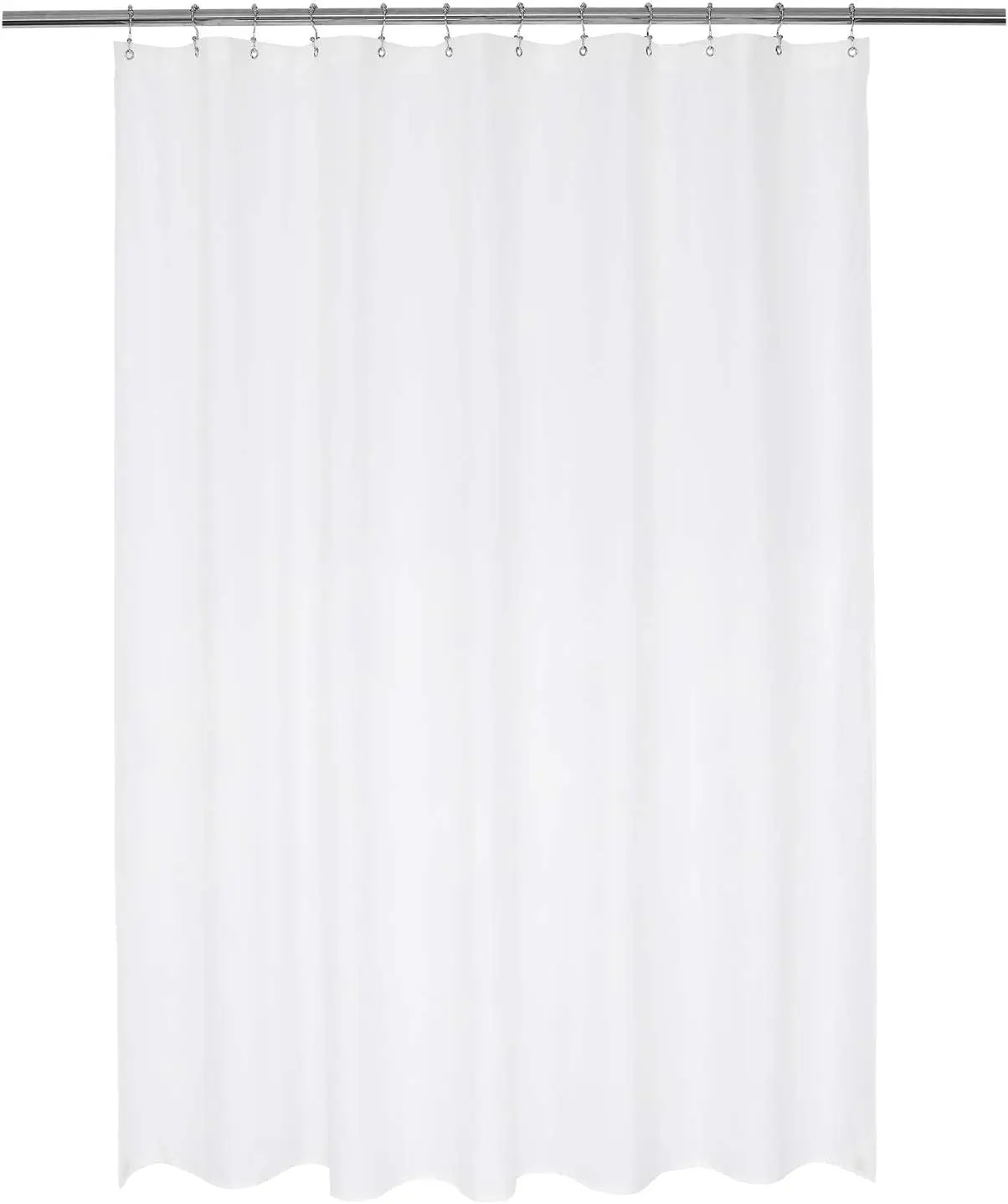 

Nylon Hotel Shower Curtain or Liner, Machine Washable, Water Repellent, 72x72 Inches for Bathroom