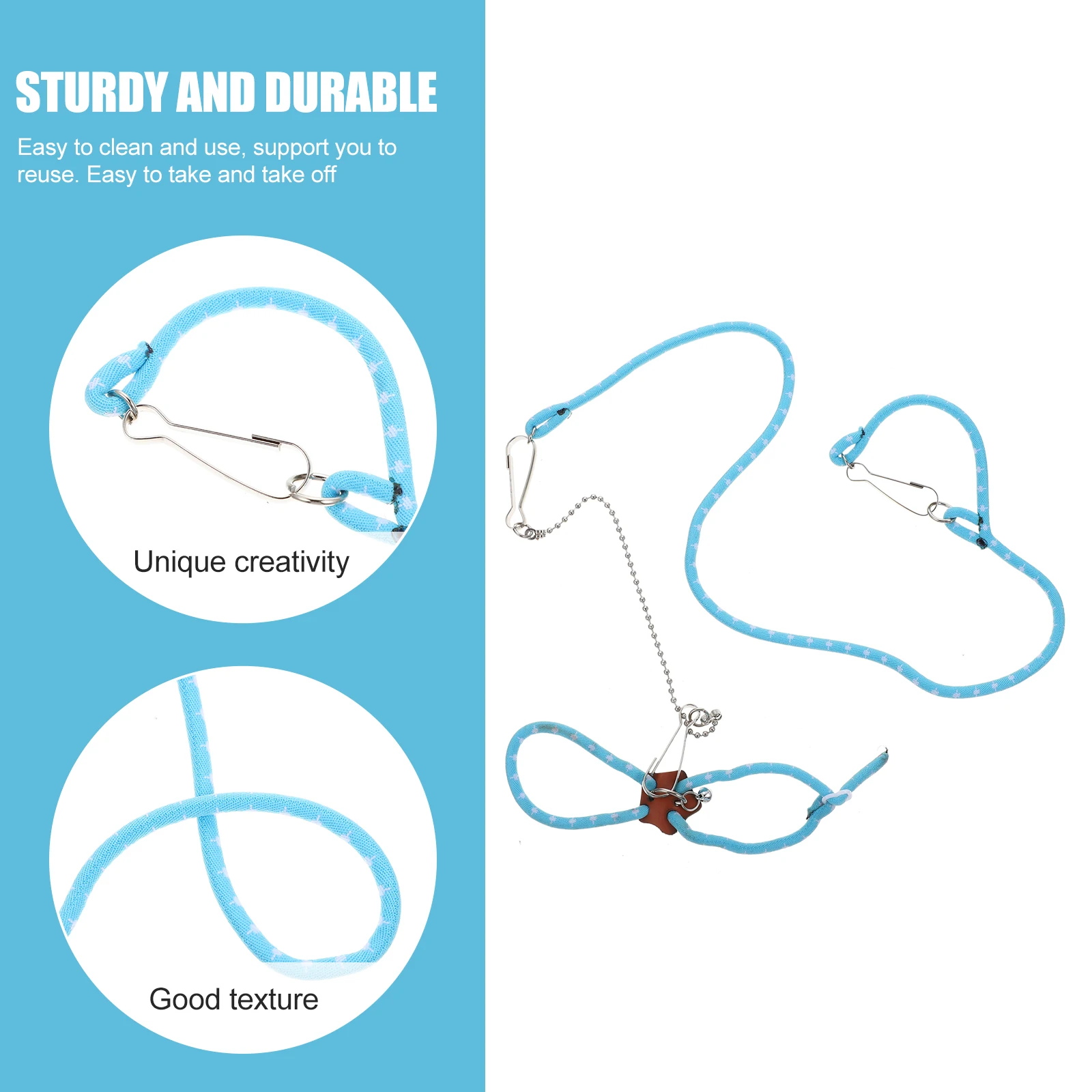 

Pet Leash Hamster Outdoor Harness Anti bite Squirrel Plastic Rope Rabbit Small Leash Lightweight Comfortable Breathable Easy