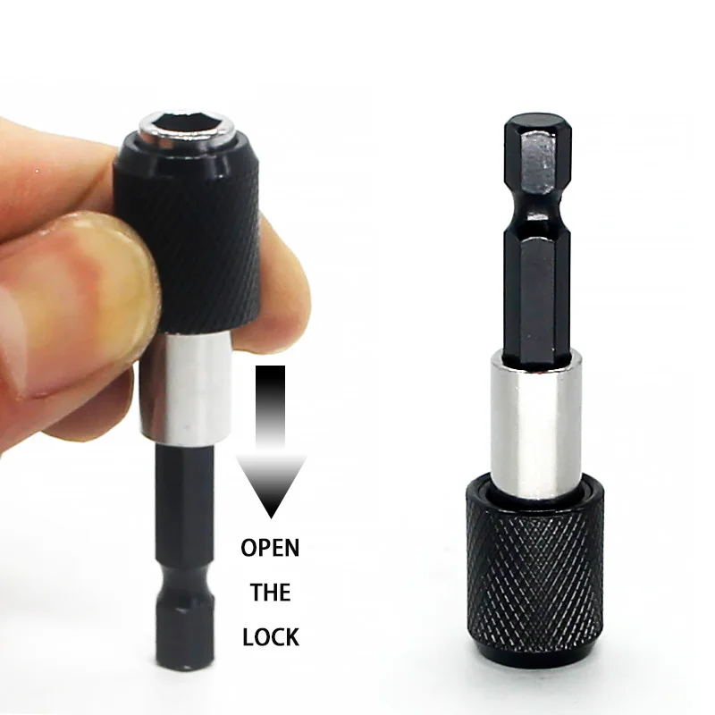 Suporte Magnético Hex Shank Bit Barra de Extensão Chave de Fenda Quick Release 60 mm 100 mm 150 mm 4