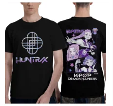 لطيف جينوس شيطان القط الحيوانات الأليفة K-البوب شيطان الصيادين تي شيرت الرجال رهيبة عادية تي شيرت الصيف س الرقبة الهيب هوب تيز تصميم بلوزات كبيرة الحجم