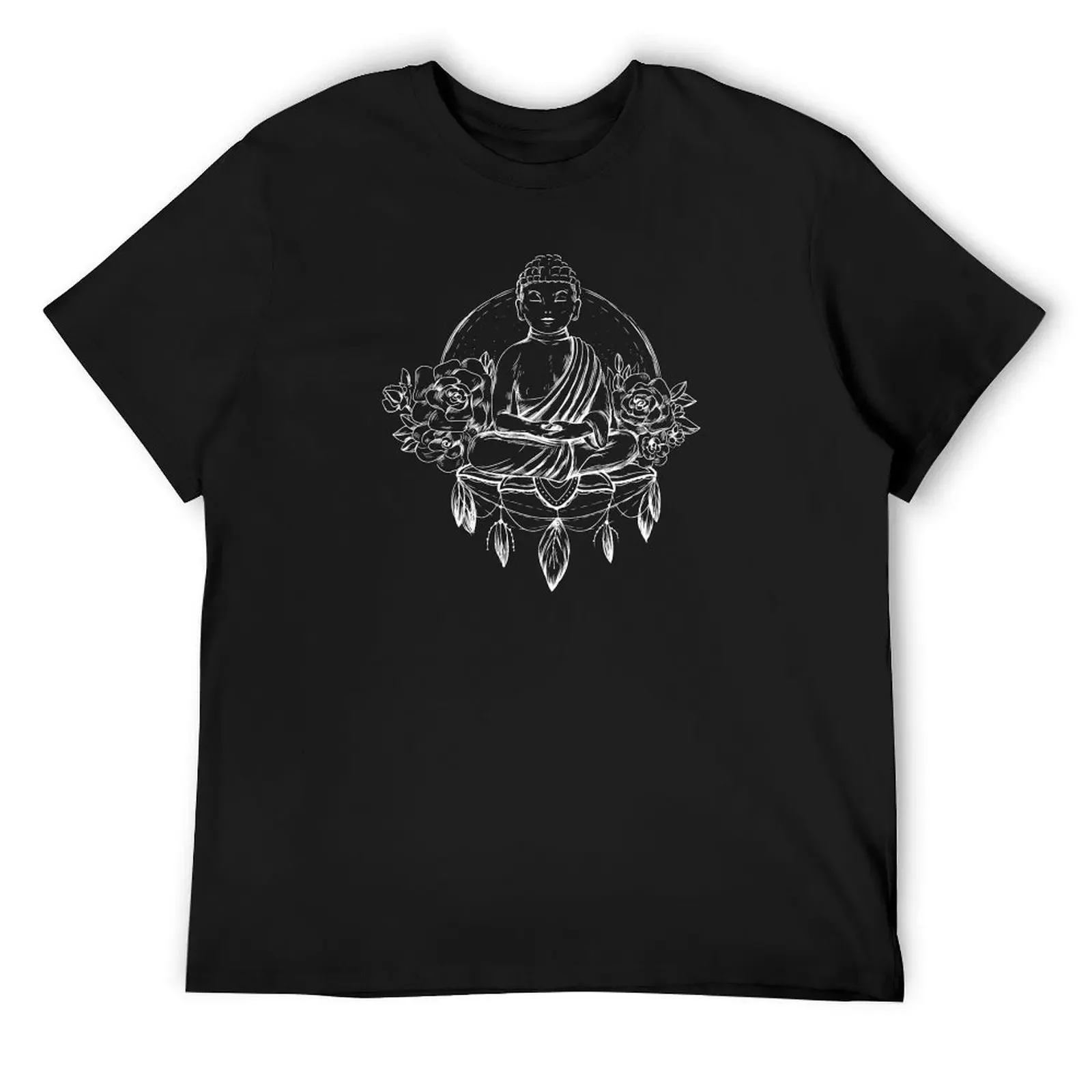 Buddha with Flowers Lotus Posture Gautama Buddha Meditation Buddha Lotus Posture Gautama Meditation Bodhisattva T-Shirt