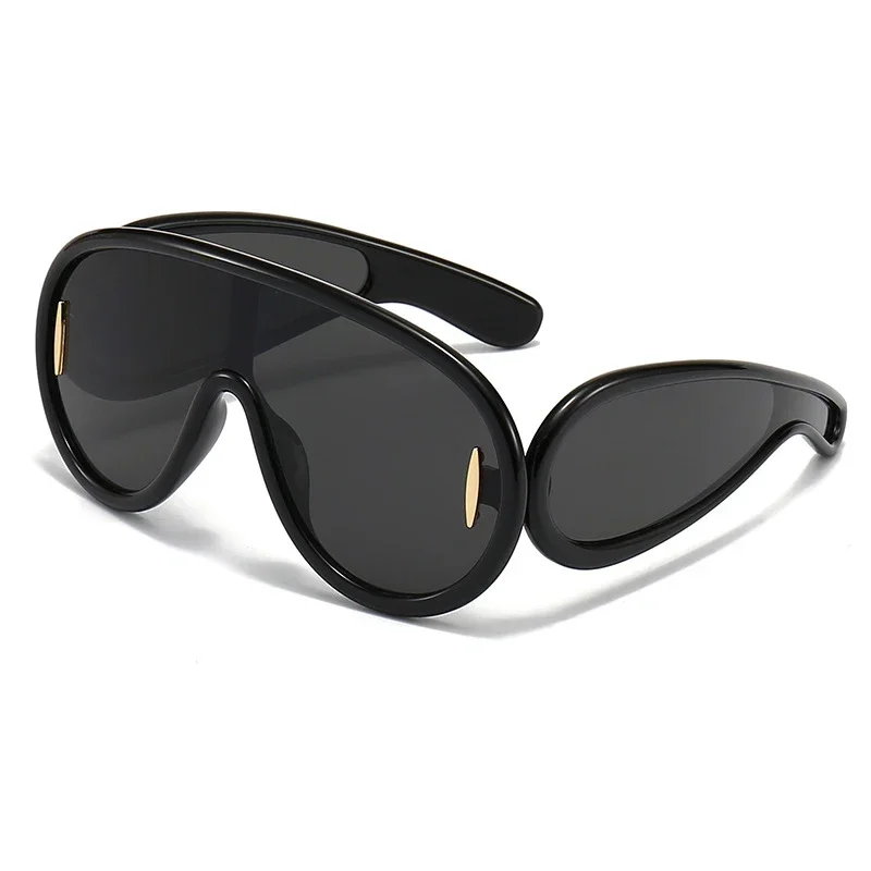 Lunettes de soleil Pilot Respzed pour hommes et femmes, nuances de miroir à la mode, lunettes de soleil vintage, marque de créateur, 1 pièce, Y2K, ChimPunk Ins