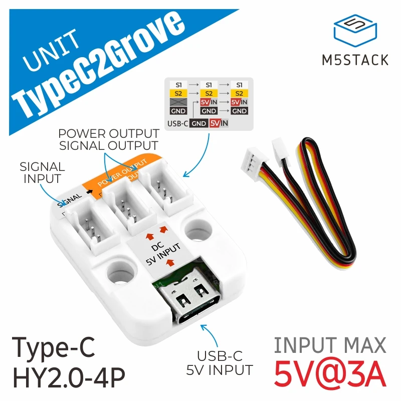 Unidad oficial USB TypeC2Grove M5Stack