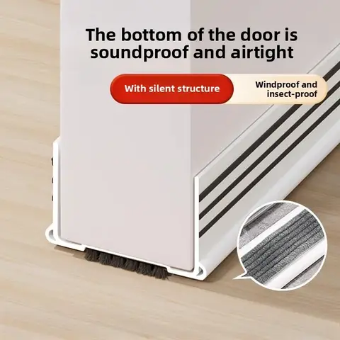Door Seam Door Bottom Sealing Strip Room Door Sound Insulation Strip Windshield Under Door Sticker Gap Windproof and Dustproof