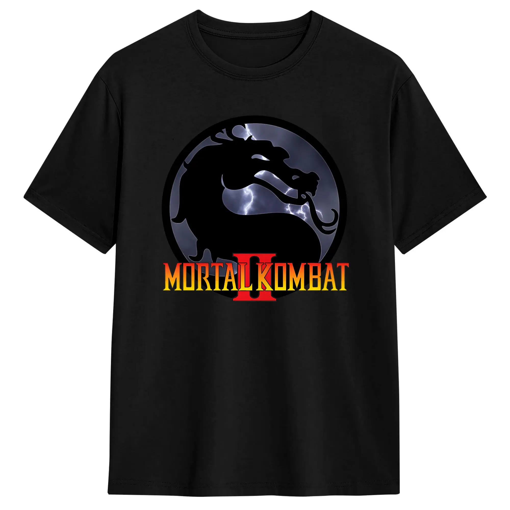 Streetwear T Shirt Summer Mortal Kombat II Fashion T Shirts  Cotton Tee Shirt for Men Aesthetic Short Sleeve Tops