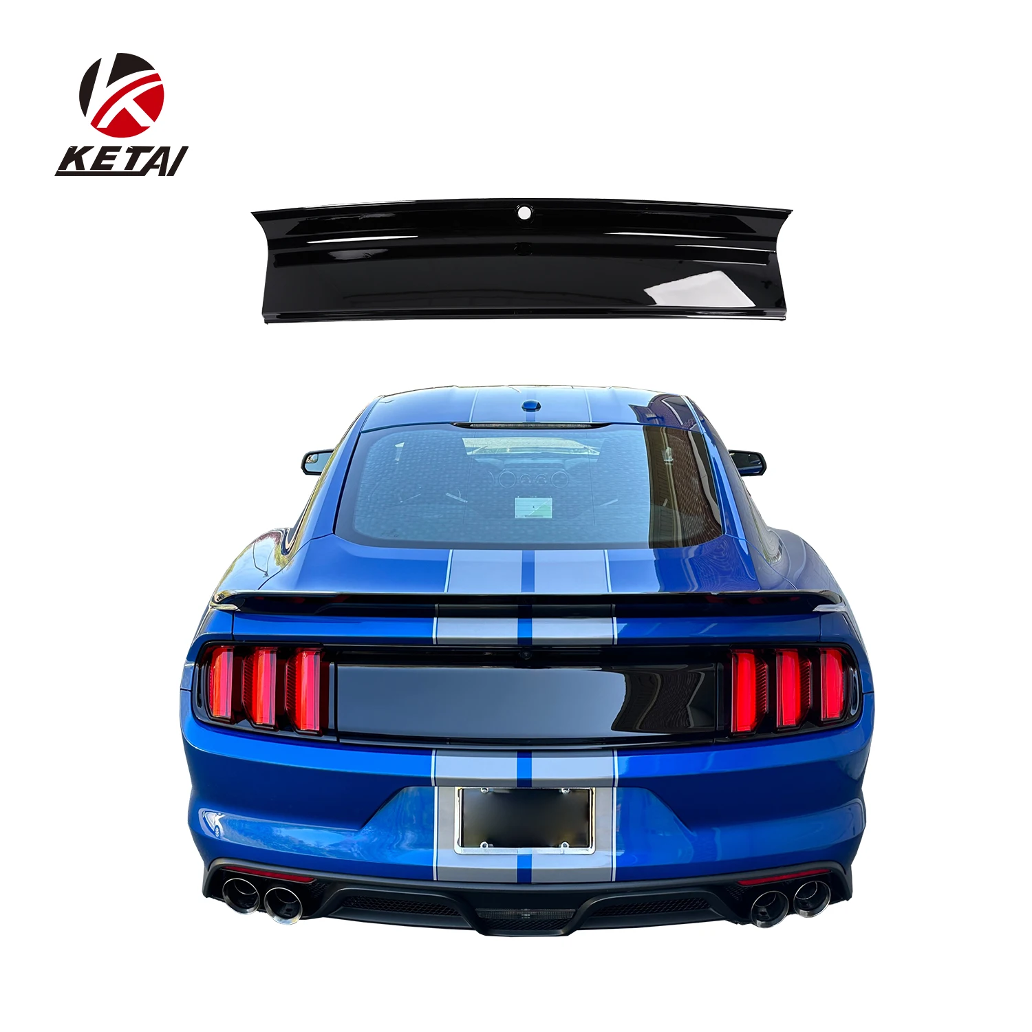 

Hot Sale Car Body Parts GT Style Gloss Black Decklid Panel for Mustang 2015-2021