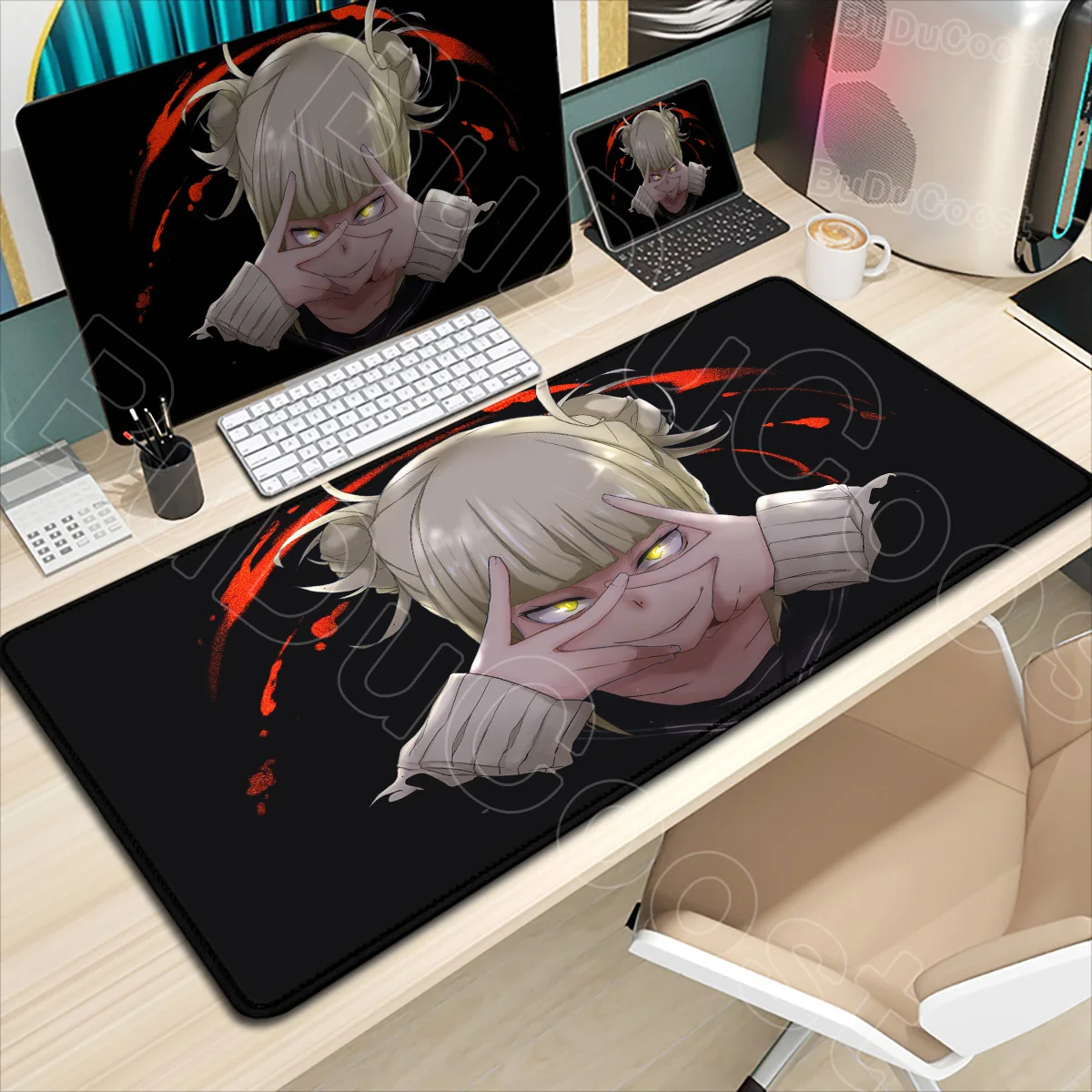 

Kawaii Girl Аниме Toga Himiko My Hero Academia Коврик для мыши Большой игровой офисный коврик для мыши Натуральный резиновый HD принт XXL Коврик для клавиатуры Deskmat