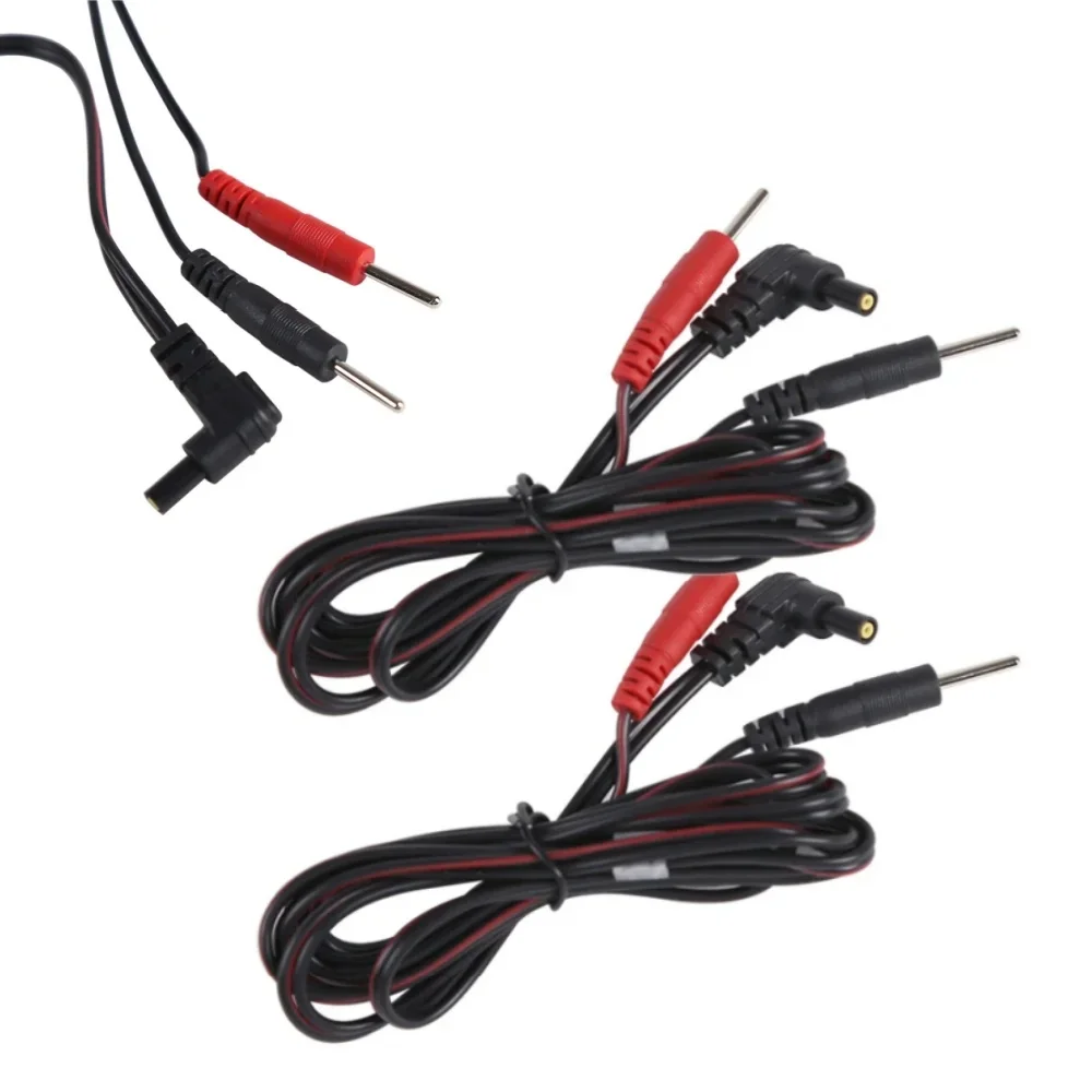 1PC Electrode Lead Wires Standard Connect Cables For Tens/Ems Muscle Stimulator Electrode Pads Massage Digital Therapy Machines