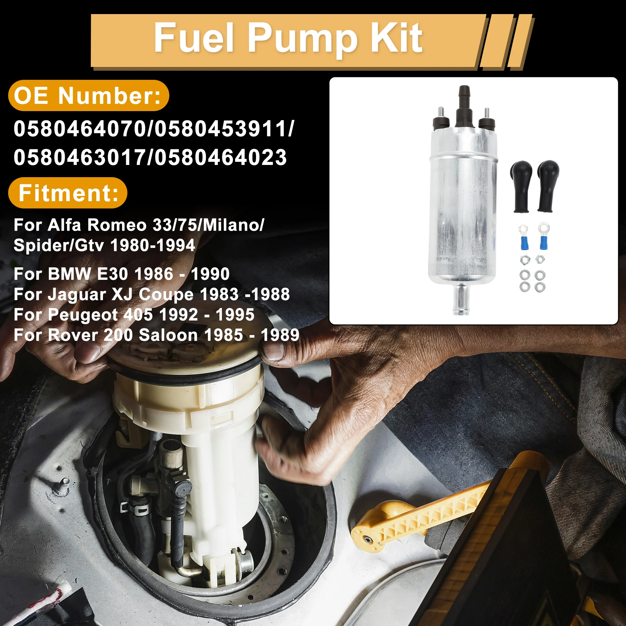 

Топливный насос UXCELL для Alfa Romeo 33/75 Металлический комплект заменяет номер 0580464070