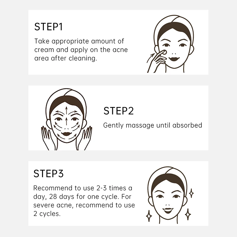 AUQUEST-Acne espinha creme facial, controle do óleo da árvore do chá, rapidamente absorvida cremes hidratantes, cuidados com a pele facial, óleo