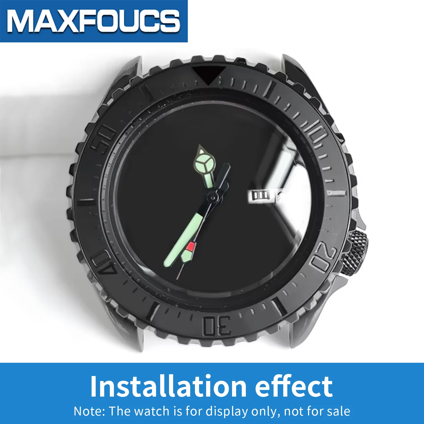 Matte, schräge Keramik-Lünetteneinlage 38x30,6mm MOD SKX007 SKX Divers Passend für 31,5x30,5mm Kristall Uhrenzubehörteile – Detail 11