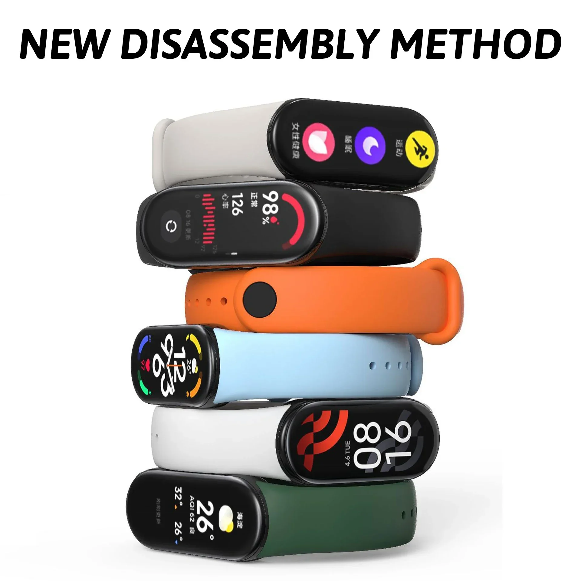 Pulsera de silicona para Xiaomi Mi Band, correa de goma deportiva para reloj inteligente Mi Band 9, 8, accesorios NFC