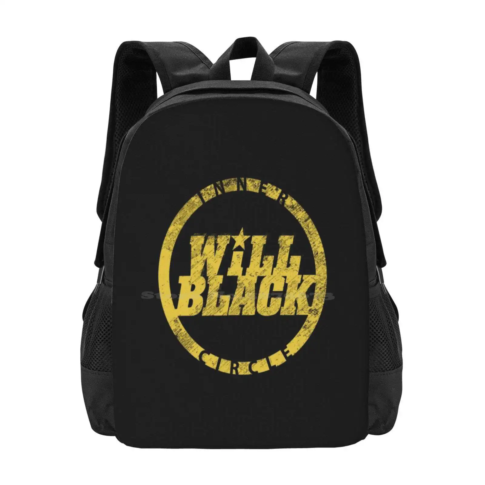 

Wb Inner Circle Gold (Logo Center Ice) Школьные сумки Дорожный рюкзак для ноутбука будет черным внутренним кругом