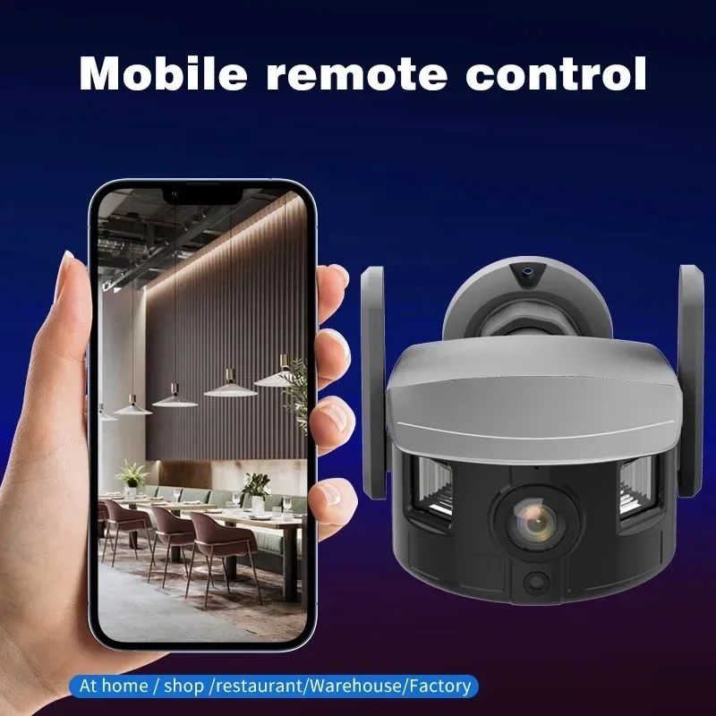 Câmera De Vigilância IP66 3MP 180 Wifi Ipega ,visão noturna colorida,detecção de movimento,Controle via aplicativo Carecam Pro